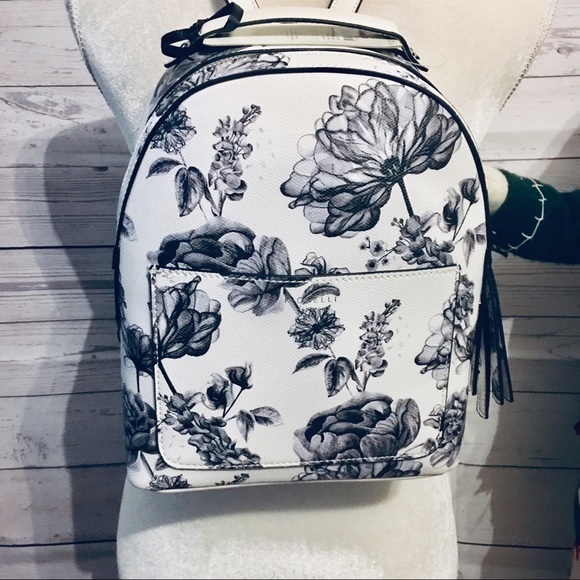 NWT Fiorelli Anouk Small Backpack Mono Botanical - Picture 2 of 7
